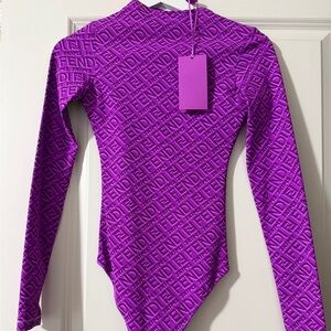 Fendi x Skims Long-Sleeve Bodysuit